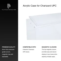 Acrylic Display Case for Pokemon Charizard Ultra Premium Collection UPC Box - Image 3