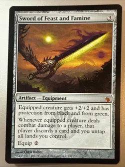 Sword of Feast and Famine Mirrodin Besieged Regular - Image 1