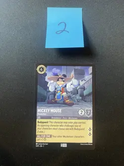 Mickey Mouse Musketeer Disney Lorcana Promo Card NM - Image 3