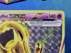 Wobbuffet BREAK XY155 Black Star Promo Holo Pokemon Card Lightly Played - Image 3