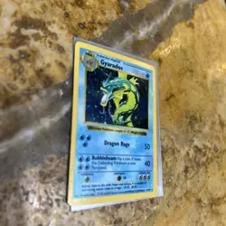 Pokemon TCG SHADOWLESS Gyarados Holo Rare Card Base Set 6/102 RAW - Image 2