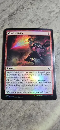 Cinder Strike Lorwyn Eclipsed Foil Sorcery Common MTG NM - Image 1