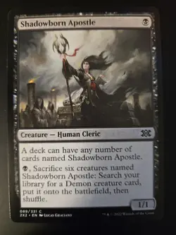 Shadowborn Apostle NM Double Masters 2022 MTG FREE SHIPPING - Image 1
