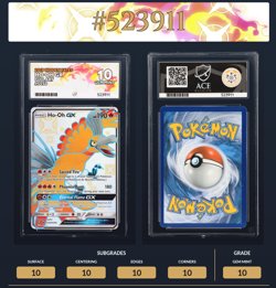 Pokemon Ho-Oh GX Full Art Holo Ace 10 Card Hidden Fates SV50/SV94 Gem Mint 💎 - Image 3