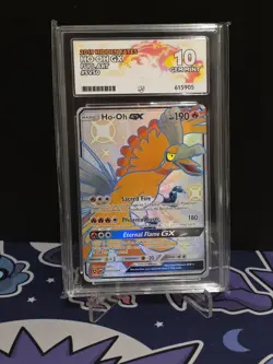 Ho-Oh GX Full Art Holo ACE 10 Pokemon Card. Hidden Fates SV50/SV94 GEM MINT - Image 1