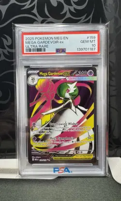 2025 Pokemon Mega Evolution Gardevoir EX Ultra Rare PSA 10 - Image 1