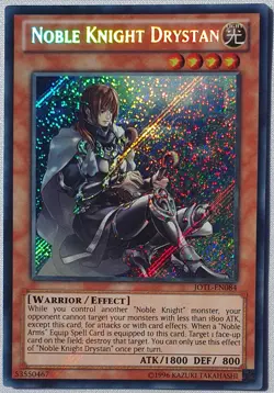 Yugioh 1x Noble Knight Drystan JOTL-EN084 Secret Rare Unlimited Ed Near Mint - Image 1