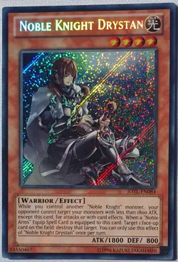 Yugioh 1x Noble Knight Drystan JOTL-EN084 Secret Rare Unlimited Ed Near Mint - Image 2