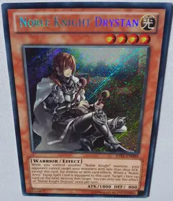 Yugioh 1x Noble Knight Drystan JOTL-EN084 Secret Rare Unlimited Ed Near Mint - Image 4