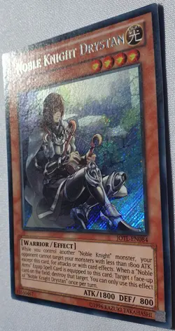 Yugioh 1x Noble Knight Drystan JOTL-EN084 Secret Rare Unlimited Ed Near Mint - Image 5