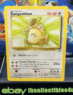 Kangaskhan 26/130 Base Set 2 Rare Pokemon TCG Card - Non-Holo - Vintage NM F/S - Image 1