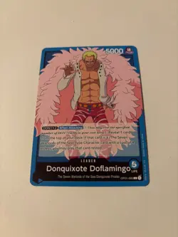 OP01-060 Donquixote Doflamingo Leader English One Piece TCG Card - Image 1