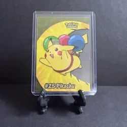 Pokemon Topps TV Animation Series 2 (Blue Logo) PC1 Pikachu Clear Chase Card - Image 2