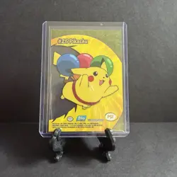 Pokemon Topps TV Animation Series 2 (Blue Logo) PC1 Pikachu Clear Chase Card - Image 3