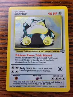 Pokemon Snorlax 11/64 Holo Rare Jungle Set 1999 WOTC MP* - Image 1