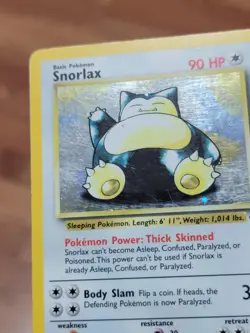 Pokemon Snorlax 11/64 Holo Rare Jungle Set 1999 WOTC MP* - Image 2
