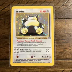 Snorlax 11/64 Jungle Set Holo Rare Pokemon Card Nintendo Pokemon WOTC 1999 LP - Image 1