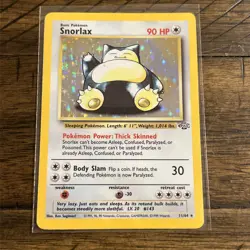 Snorlax 11/64 Jungle Set Holo Rare Pokemon Card Nintendo Pokemon WOTC 1999 LP - Image 2
