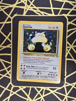 🔥 Snorlax 11/64 🔥 Original Holo Rare Jungle Set Pokemon Card WOTC TCG 1999 - Image 1