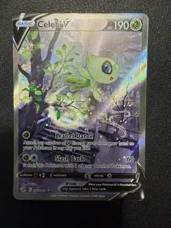 Celebi V 245/264 Pokemon TCG Fusion Strike Sword & Shield Alternate Art NM - Image 1