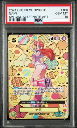 Special Alternate Art Nami One Piece 2024 OP09 Japanese SP OP08-106 SR PSA 10 - Image 1