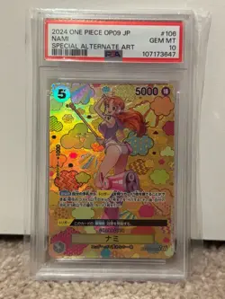 Special Alternate Art Nami One Piece 2024 OP09 Japanese SP OP08-106 SR PSA 10 - Image 1