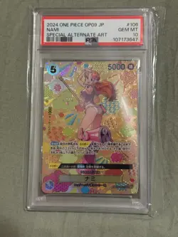 Special Alternate Art Nami One Piece 2024 OP09 Japanese SP OP08-106 SR PSA 10 - Image 2