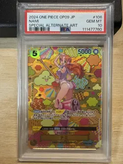 Special Alternate Art Nami One Piece 2024 OP09 Japanese SP OP08-106 SR PSA 10 - Image 1