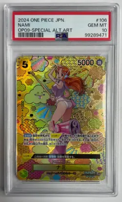 Special Alternate Art Nami One Piece 2024 OP09 Japanese SP OP08-106 SR PSA 10 - Image 1