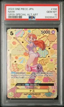 Special Alternate Art Nami One Piece 2024 OP09 Japanese SP OP08-106 SR PSA 10 - Image 2