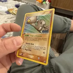 Pokemon TCG - Hitmonlee 25/115 - EX Unseen Forces - Reverse Holo Stamped DMG - Image 2