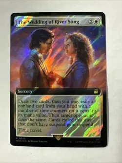 Magic The Gathering Doctor Who Extended Art Surge Foil The Wedding of River Song - Image 1