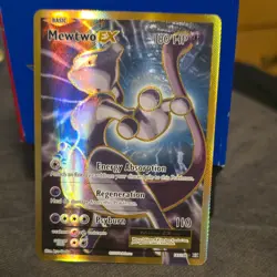 Pokemon Mewtwo-EX 180 HP Ultra Rare Full Art Holo 103/108 Evolutions Card - Image 1