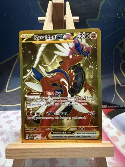 Pokemon TCG Card Koraidon ex 254/198 Scarlet & Violet Base Gold Hyper Rare - NM - Image 1