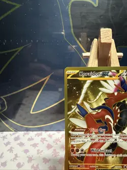 Pokemon TCG Card Koraidon ex 254/198 Scarlet & Violet Base Gold Hyper Rare - NM - Image 2