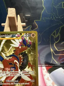 Pokemon TCG Card Koraidon ex 254/198 Scarlet & Violet Base Gold Hyper Rare - NM - Image 3