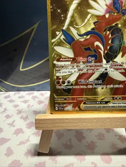 Pokemon TCG Card Koraidon ex 254/198 Scarlet & Violet Base Gold Hyper Rare - NM - Image 5