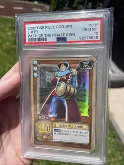 LK-C19 Holo Monkey D. Luffy One Piece, Card Game Japanese Bandai 2002 PSA 10 TCG - Image 3