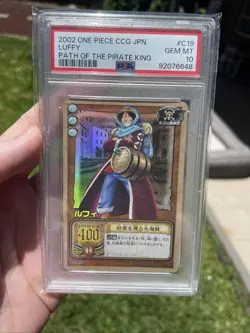 LK-C19 Holo Monkey D. Luffy One Piece, Card Game Japanese Bandai 2002 PSA 10 TCG - Image 4