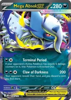 Mega Absol EX | 086/132 | Mega Evolutions - Double Rare | Pokemon Card - Image 1