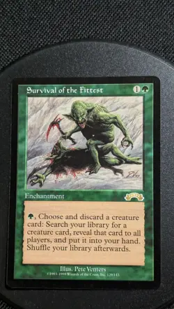 🍃 NM Survival of the Fittest MTG EXO RARE Reserved List Powerhouse {SEE PICS} - Image 2