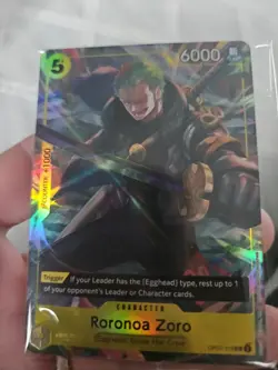 One Piece Roronoa Zoro OP07-113 Illustration Box Vol. 3 Promo HOLO FOIL SEALED - Image 2