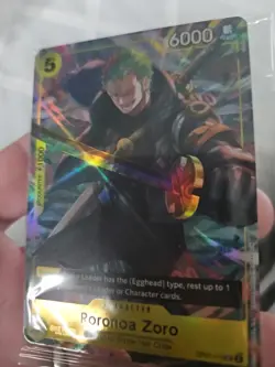 One Piece Roronoa Zoro OP07-113 Illustration Box Vol. 3 Promo HOLO FOIL SEALED - Image 3