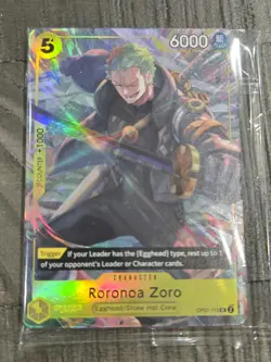 One Piece Roronoa Zoro OP07-113 Illustration Box Vol. 3 Promo Holo Sealed - Image 1