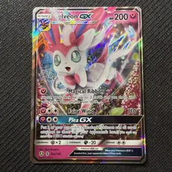 Pokemon TCG Sylveon GX 92a/145 Guardians Rising Sun and Moon Full Art - NM - Image 1