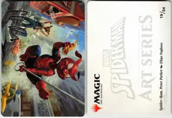 SPIDER-HAM, PETER PORKER ART CARD (GOLD-STAMPED SIGNATURE) 19 ART SERIES FOIL LP - Image 1