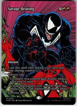 SAVAGE BEATING (BORDERLESS) 26 MARVEL UNIVERSE ETERNAL-LEGAL MYTHIC 2025 LP - Image 2