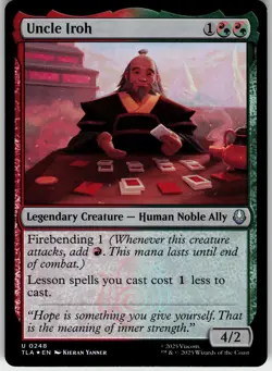 UNCLE IROH 248 AVATAR: THE LAST AIRBENDER UNCOMMON 2025 FOIL LP - Image 2