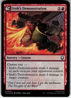 IROH'S DEMONSTRATION 141 AVATAR: THE LAST AIRBENDER UNCOMMON 2025 FOIL LP - Image 2