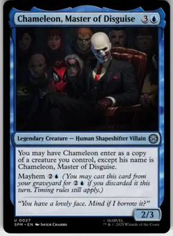 CHAMELEON, MASTER OF DISGUISE 27 MARVEL'S SPIDER-MAN UNCOMMON 2025 LP - Image 2